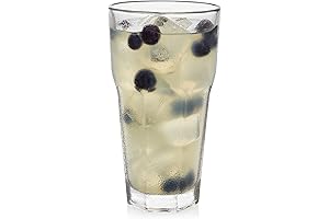 Libbey Gibraltar Tumbler Glasses, 16-ounce, Set of 12