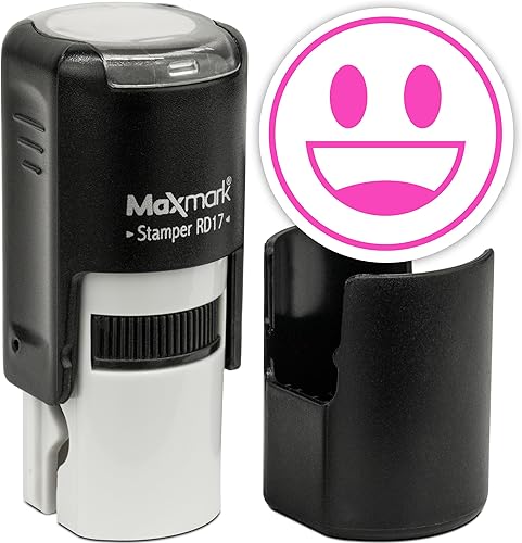 Miniatura 98 de MaxMark Sello Emoji Redondo Autoentintado - Corazón - Tinta Púrpura