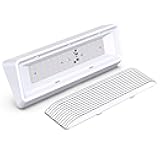 Leisure LED RV Exterior Porch Utility Light XL 12v 650 Lumen Lighting Fixture. Replacement Lighting for RVs, Trailers, Campers, 5th Wheels White Base Clear Lens (White, 1-Pack)