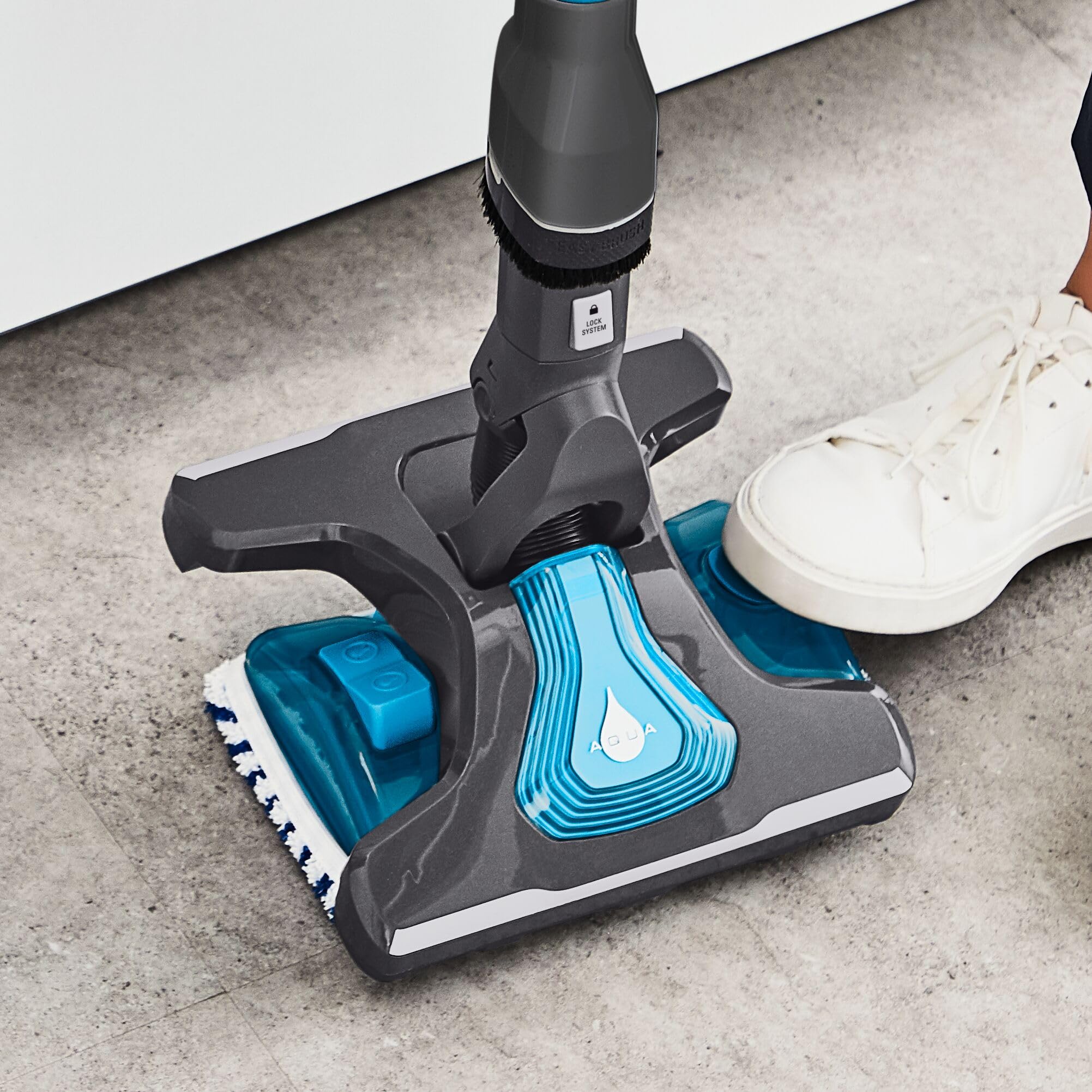 Rowenta Cabezal Aqua ZR0096 - Acccesorio cabezal Aqua, aspira y friega, dos toallitas microfibras, dos veces más rápido compatible con la gama X-Force