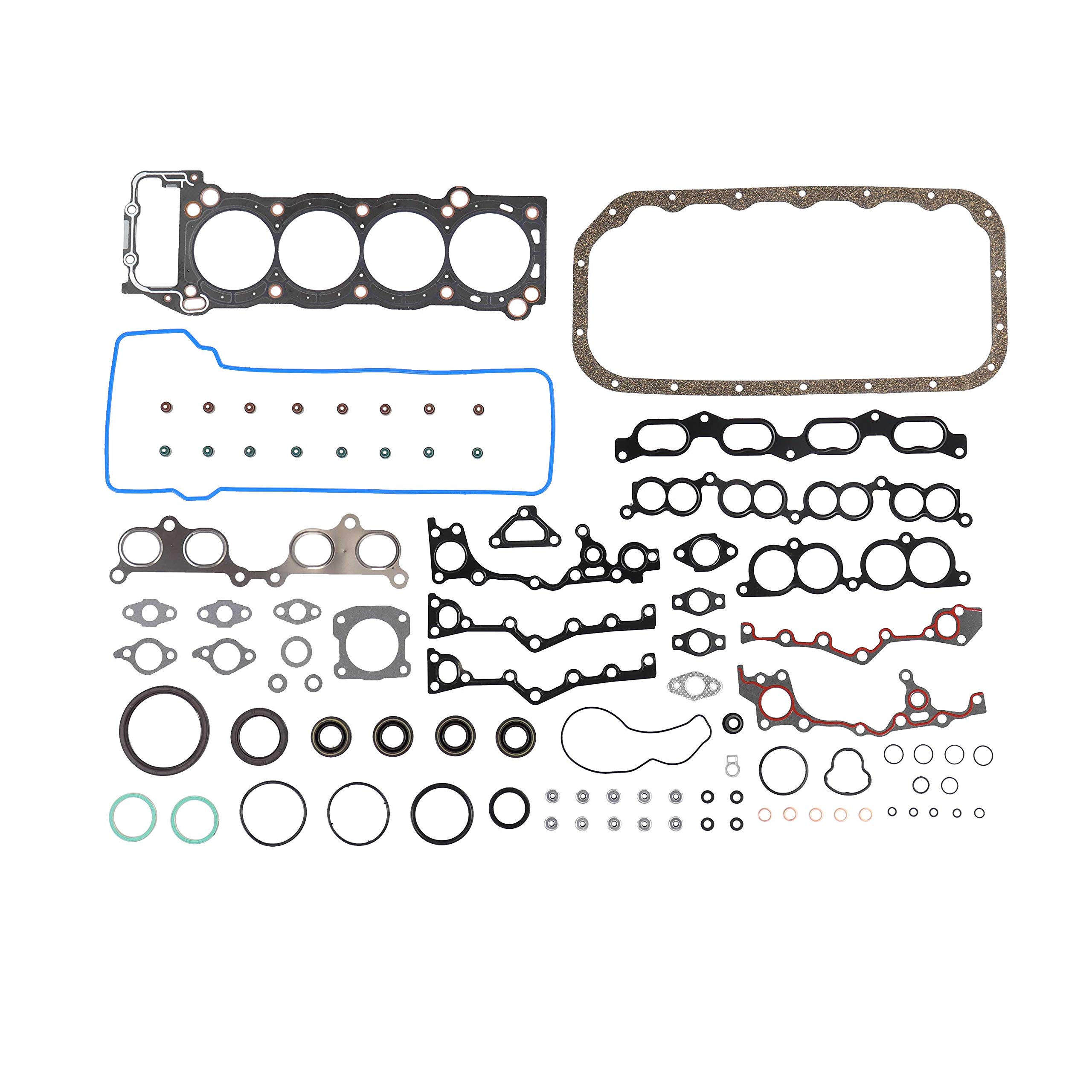 DNJ Full Gasket/Sealing Set FGS9039 For 94-04 Toyota/Tacoma, 4Runner, T100 2.4L-2.7L L4 DOHC Natural