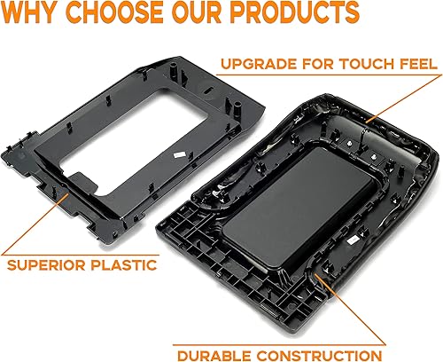 Miniatura 8 de ECOTRIC Tapa para reposabrazos de consola central compatible con Chevy Silverado Tahoe Avalanche Suburban GMC Sierra Yukon Escalade 1999-2007