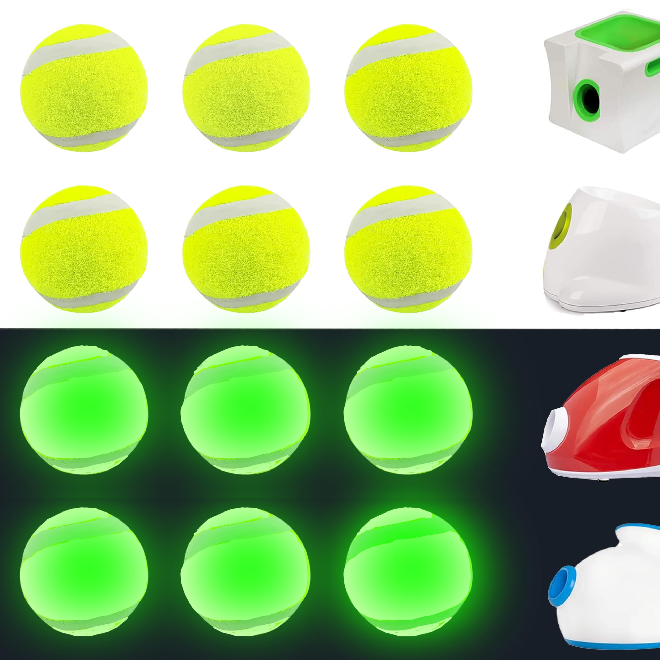 NICERINC PET X-Small Dog Tennis Balls Dog Toys Ball 1.5" Pack of 12, Fit Ball Launchers