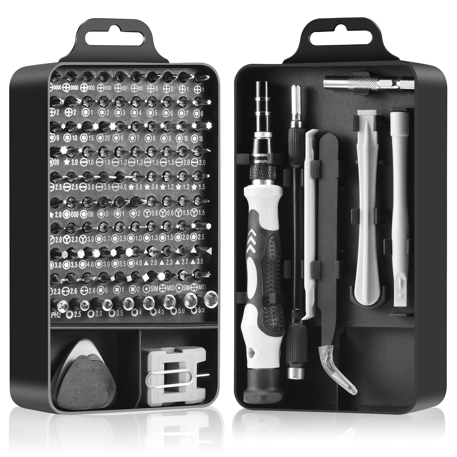 Azonee Precision Screwdriver Set, 115 in 1 Set, Professional Repair Tool Kit with Magnetic Driver for Cellphone, Computer, Laptop, Watch, Eyeglasses, Modding and DIY Projects