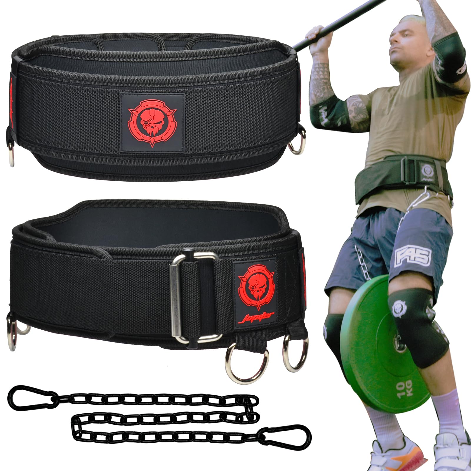 Jupiter 2-in-1 Weightlifting Belt & Dip Belt
