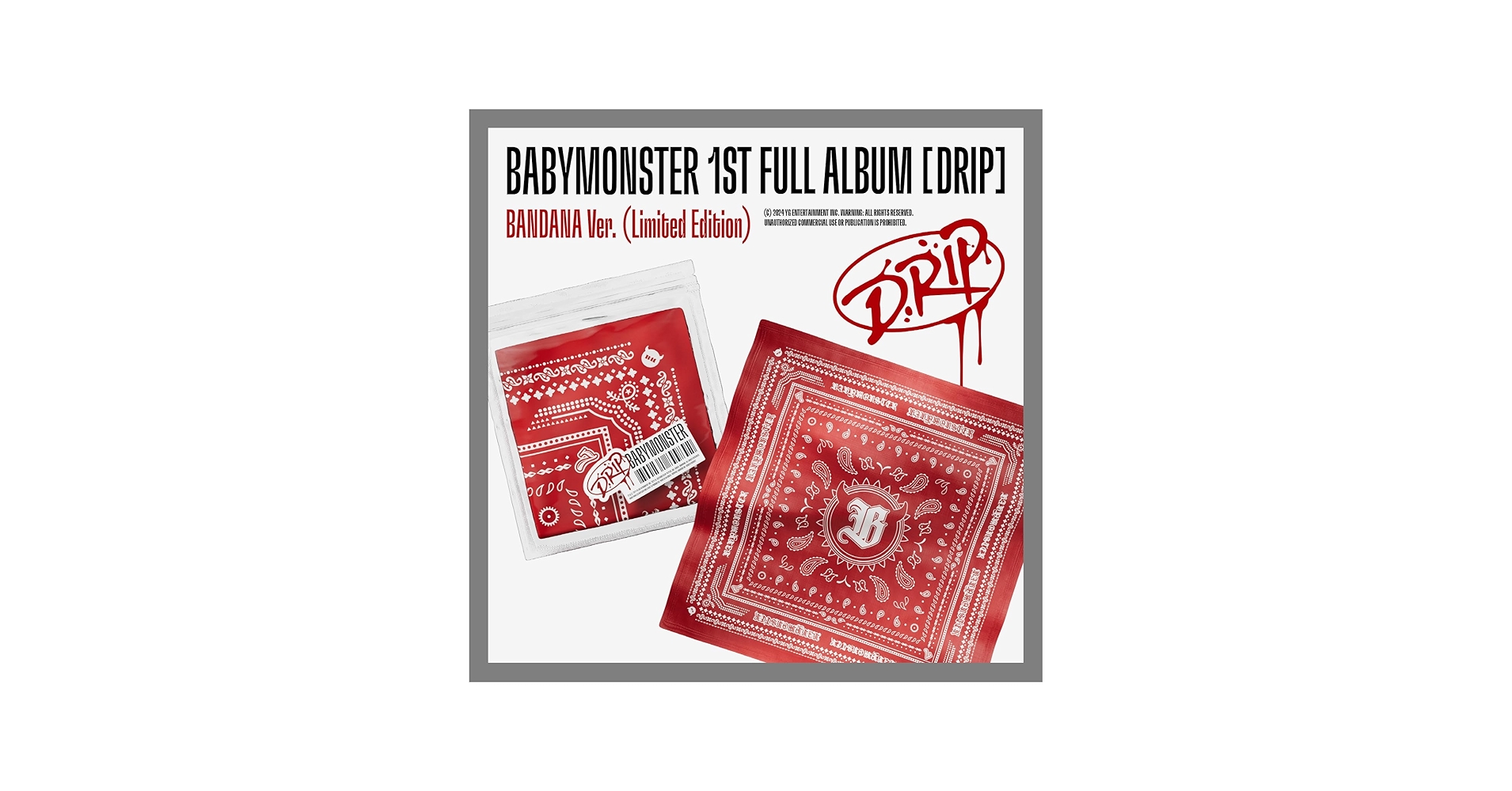 BABYMONSTER 1ST FULL ALBUM (DRIP) サイン入り BABYMONSTER - BABYMONSTER 1st FULL ALBUM [DRIP (YG TAG ALBUM