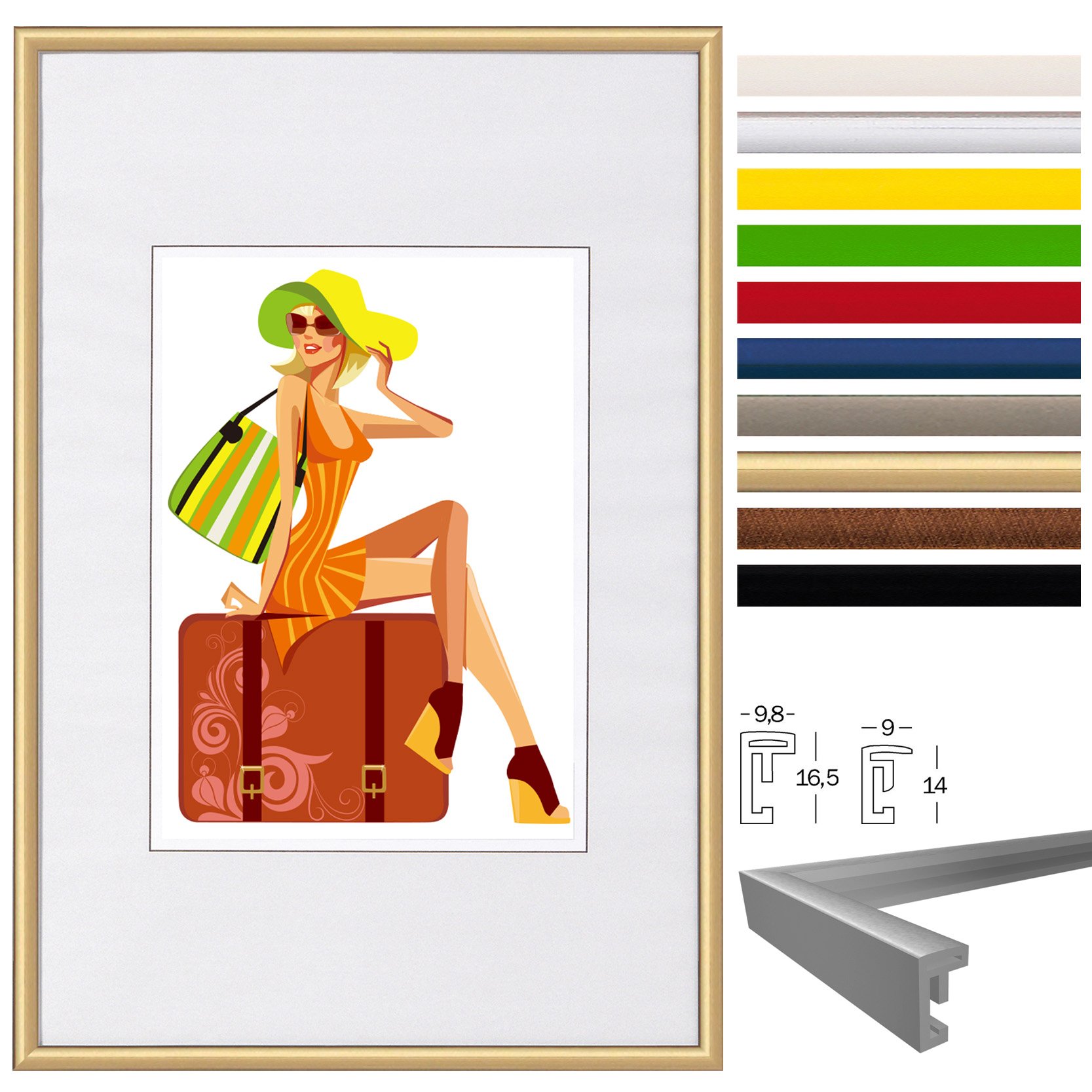 Cornici Per Parete E Tavolo WOLTU Cornice Per Foto 21x29,7 Cm A4 Da Parete E Tavolo, Montaggio Verticale O Orizzontale, Cornice Per Poster Con Cornice In Legno E Pannello In Plastica, Nero