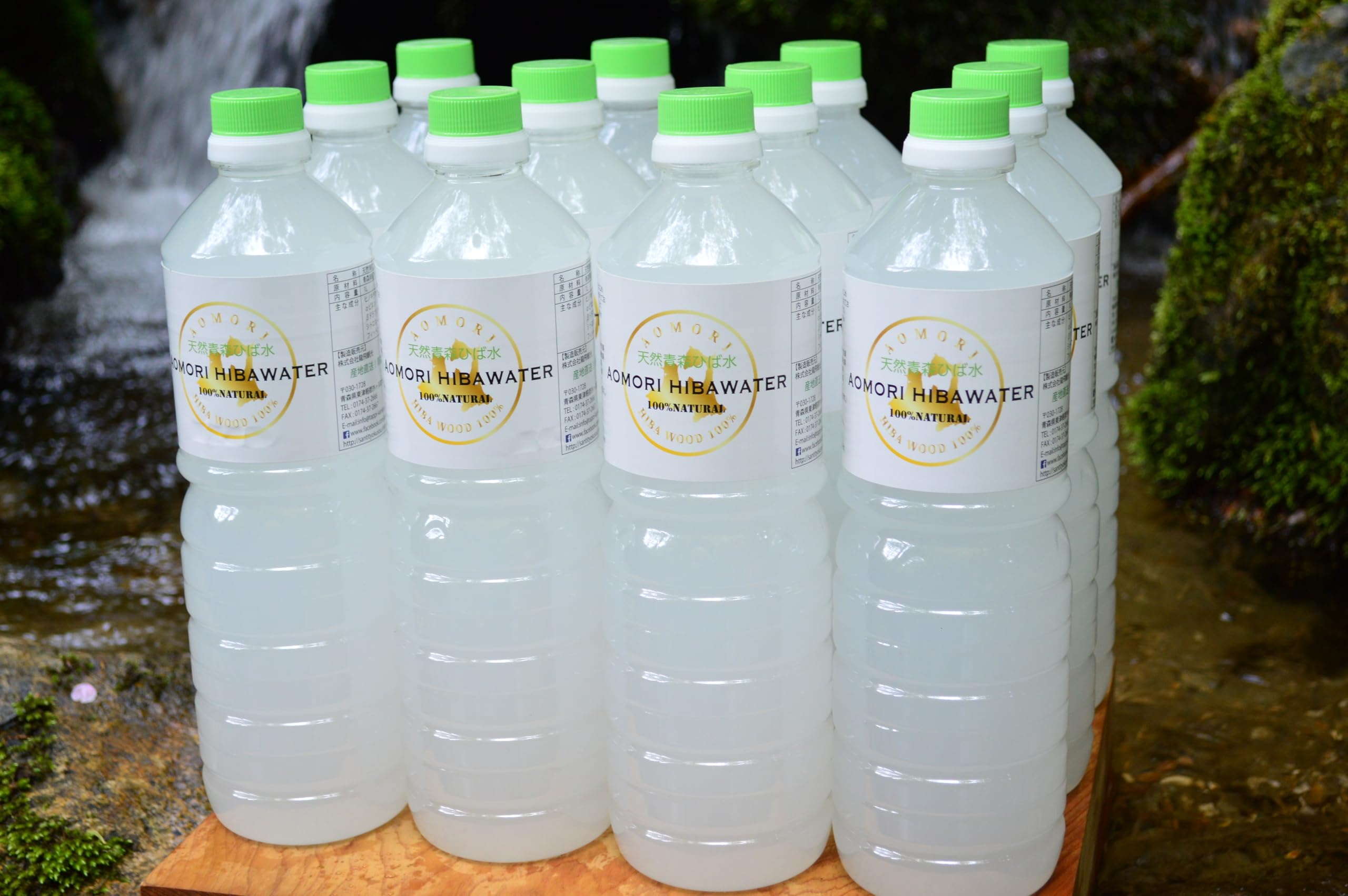 Amazon.co.jp: 産地直送！青森ひば油 天然青森ひば水1L×12本/天然水