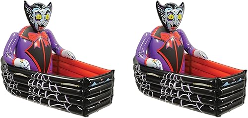 Miniatura 1 de Beistle - Hielera inflable, contenedores de bebidas para fiestas, con decoración espeluznante de Halloween