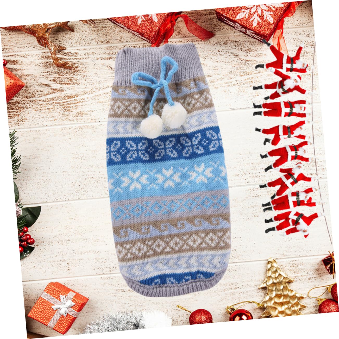 BESPORTBLE 3 Pezzi di Maglione Caldo Forniture per Animali Domestici Vestiti per Cani da Compagnia Maglione di Natale Indumento Invernale Felpe con per Cani Senza Maniche