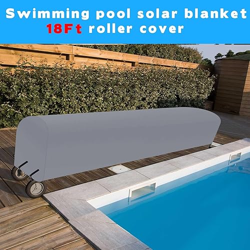 Miniatura 6 de Woanger Cubierta de carrete de manta solar para piscina, impermeable, resistente a los rayos UV, cubierta de carrete solar para piscina enterrada