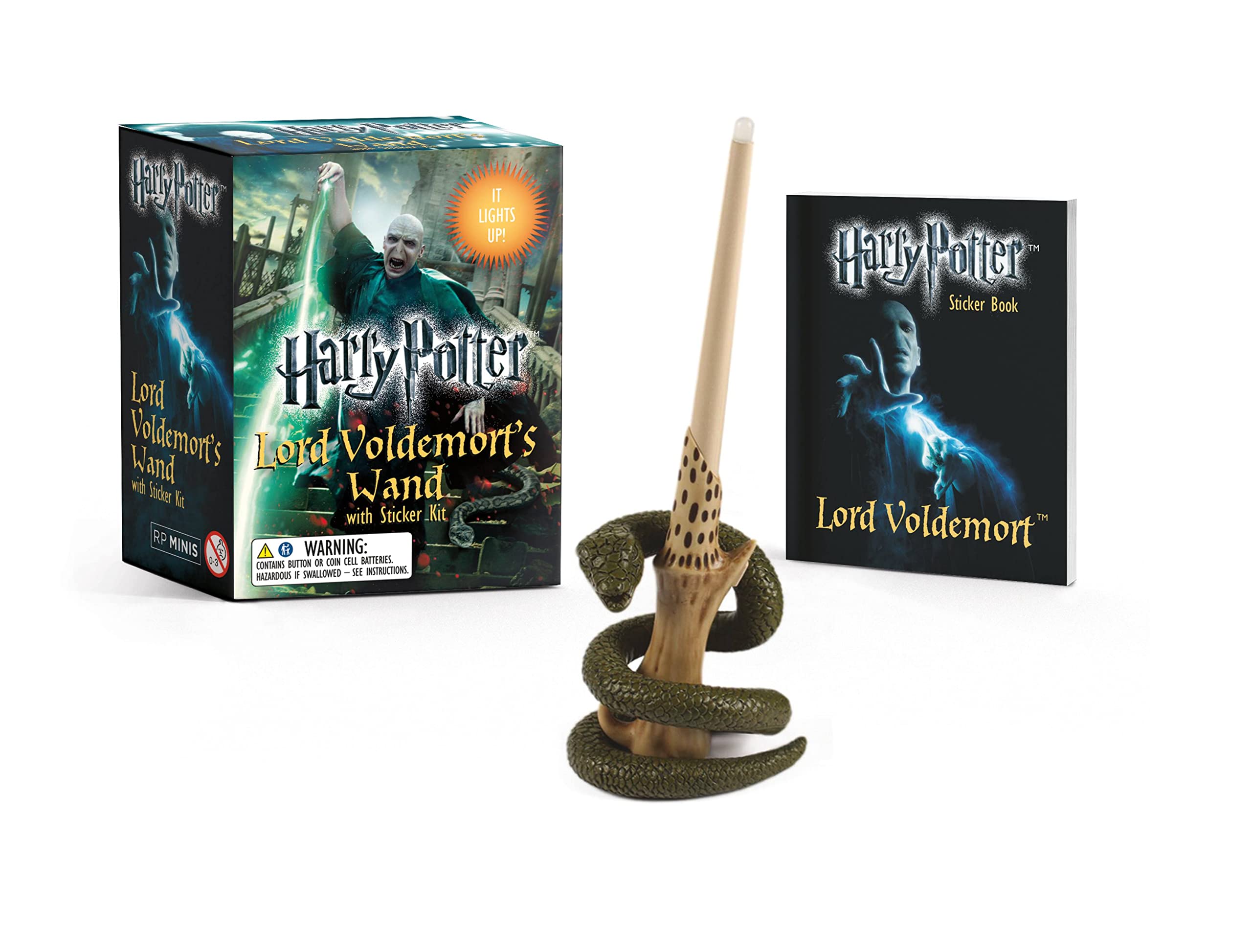 Harry Potter Voldemort's Wand with Sticker Kit: Lights Up! (RP Minis)