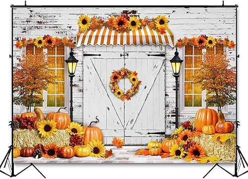 Miniatura 9 de Avezano Telones de fondo de otoño para fotografía, otoño, calabaza, girasol, cosecha, Acción de Gracias, vacaciones, sesión de fotos, fondo,