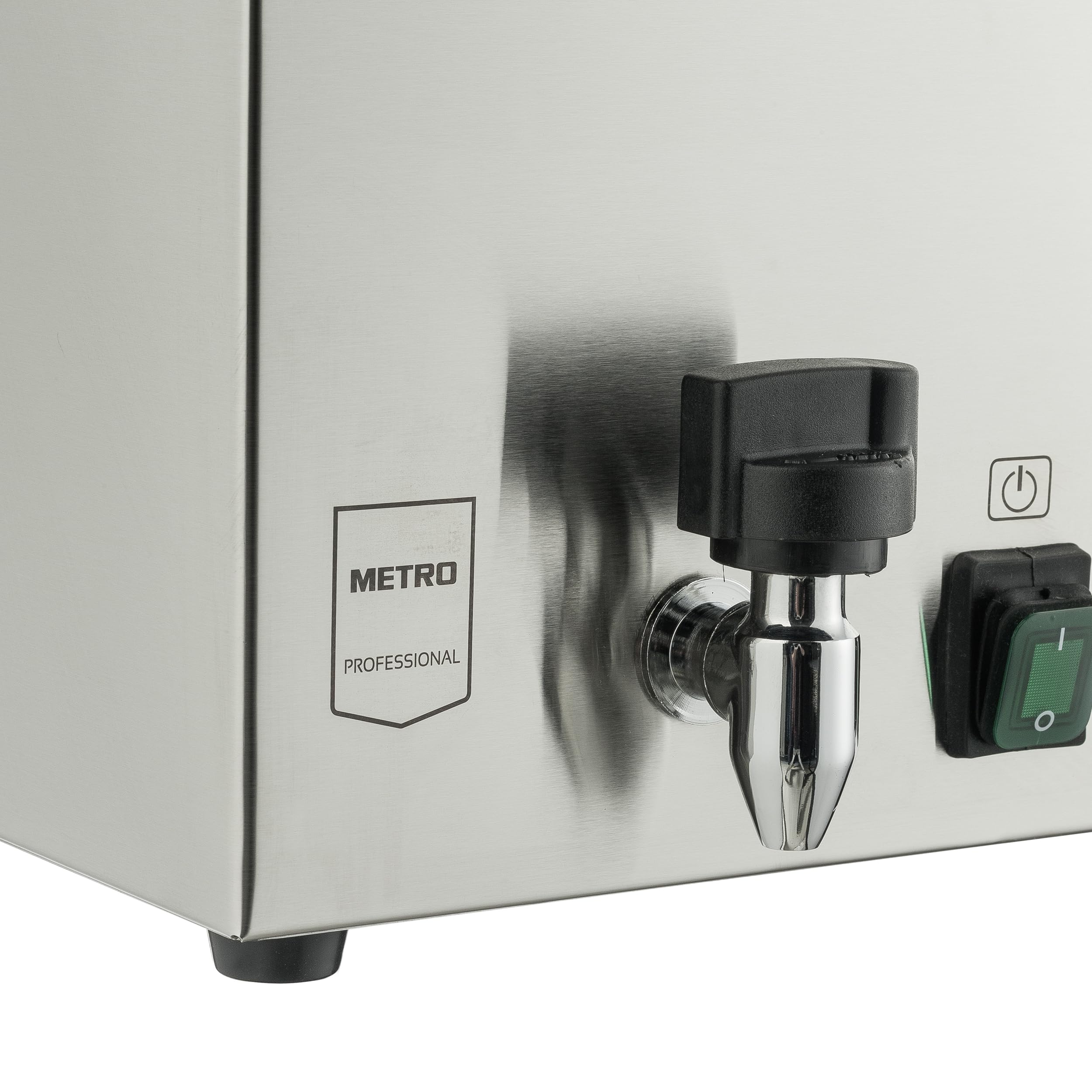METRO Professional Baño María GBM1200, Acero Inoxidable, 340 x 610 x 283 mm, con Grifo de Vaciado, 30 L