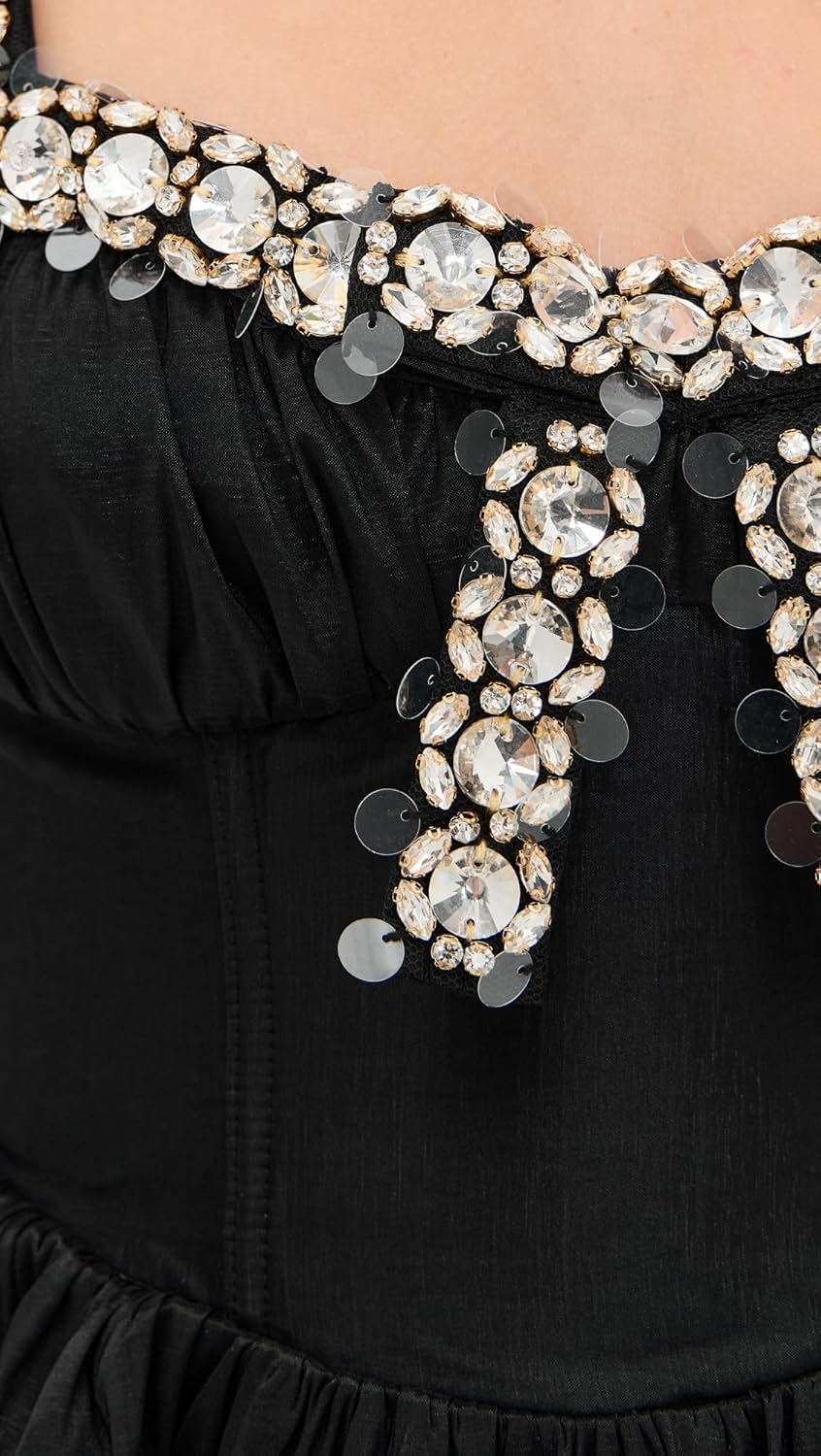 For Love & Lemons Women's Emalie Taffeta Mini Dress - Image 6