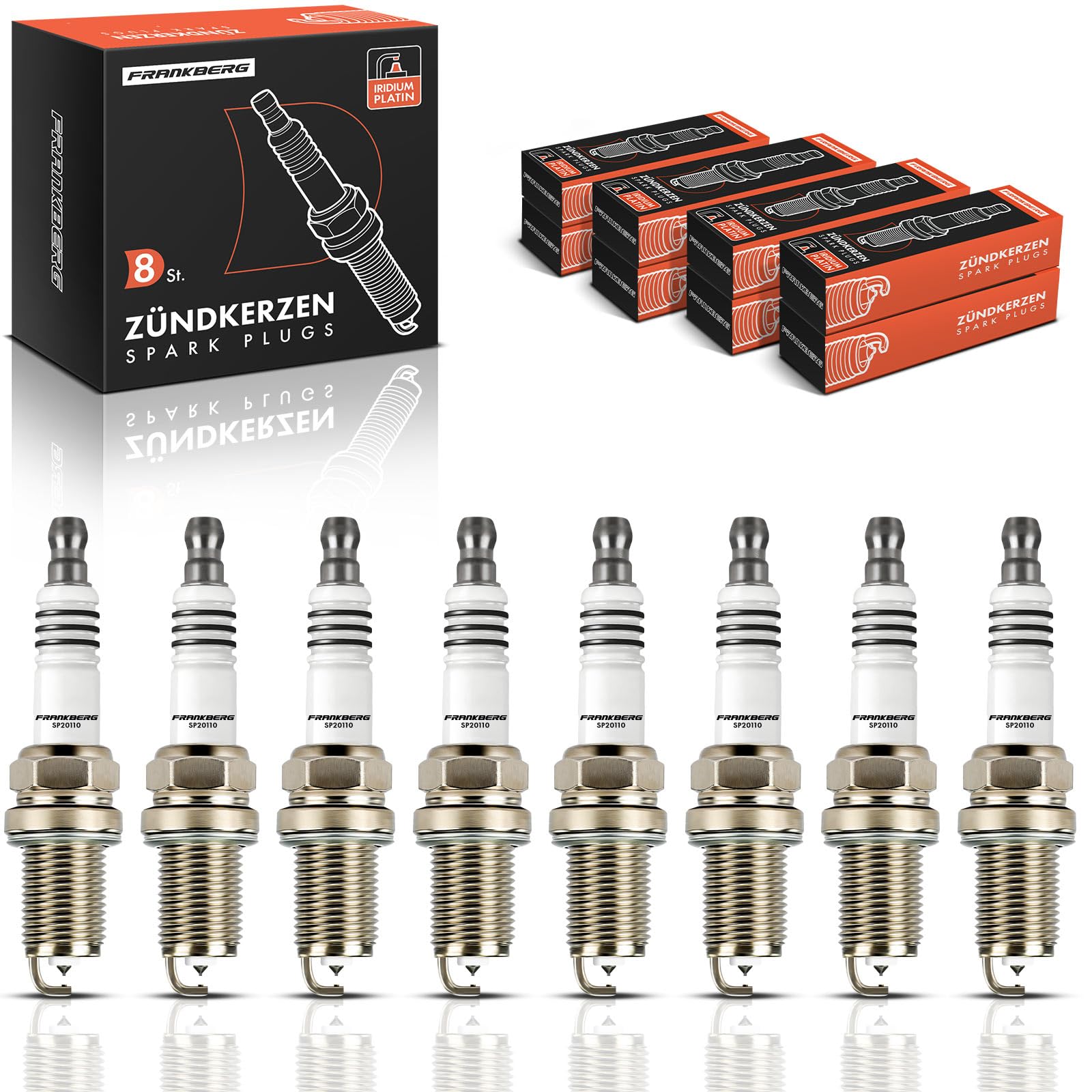 Frankberg 8x Bougies d'allumage SK20R11