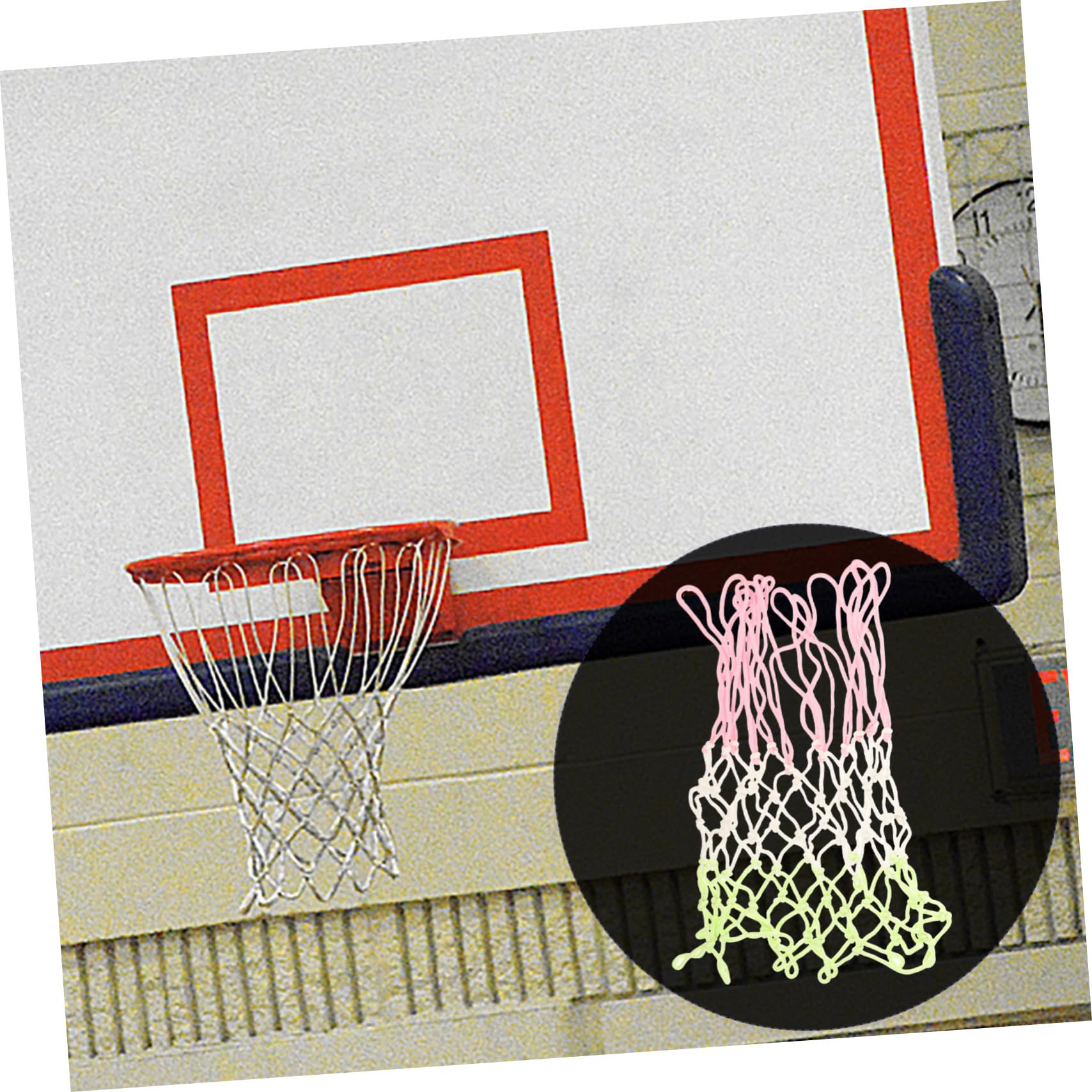 Yardwe Basketball Net Sturdy Basketball Hoop Netting for Easy to Install for Sports Enthusiasts