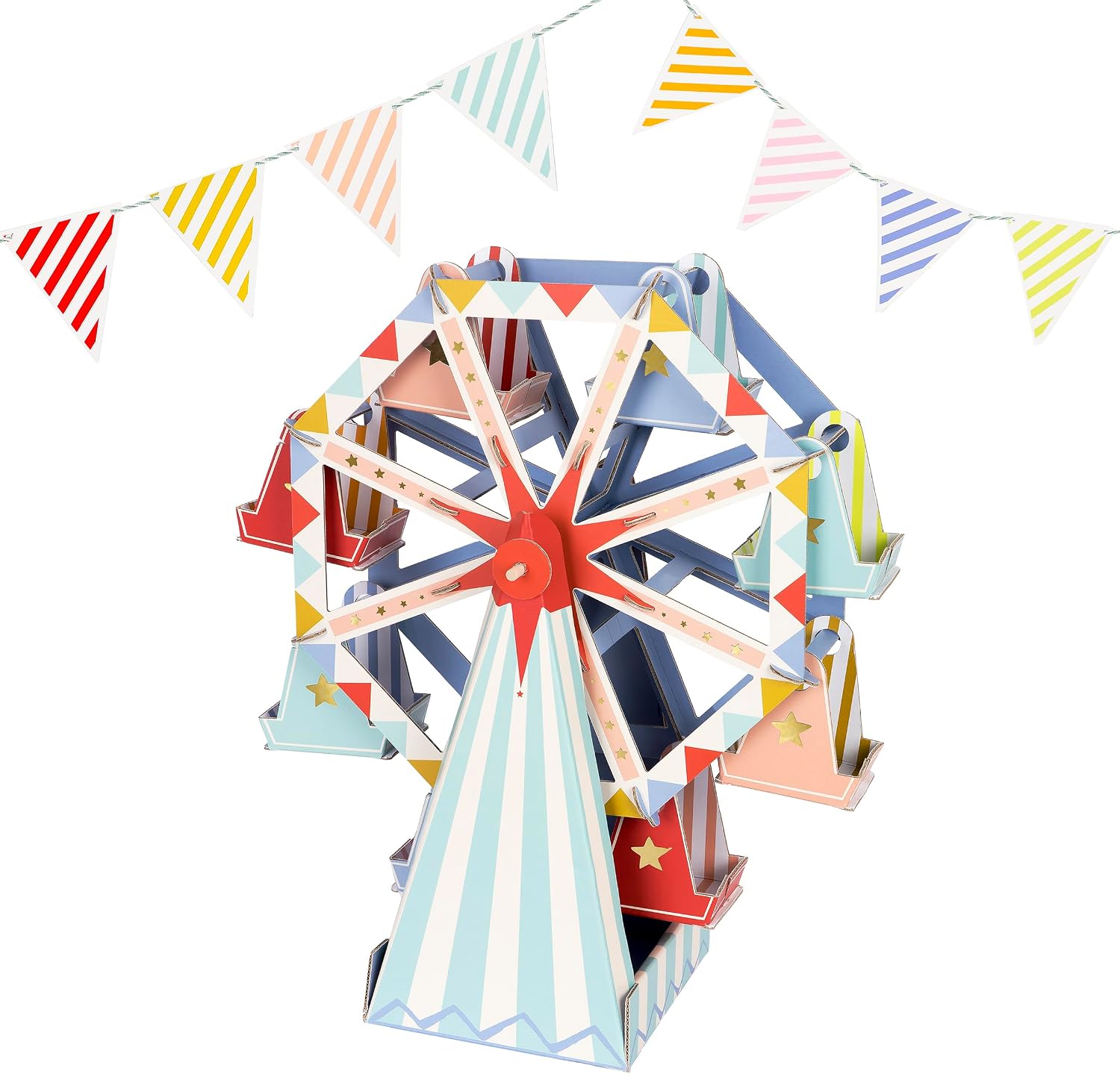 Meri Meri Cupcake & Sweet Treat Ferris Wheel Centerpiece (Pack of 1)