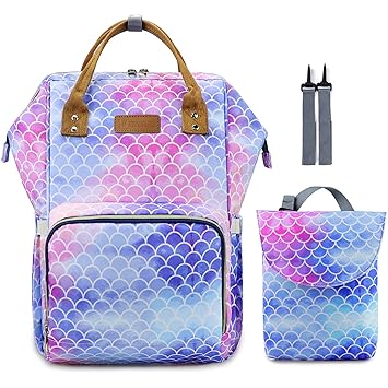 mermaid diaper backpack