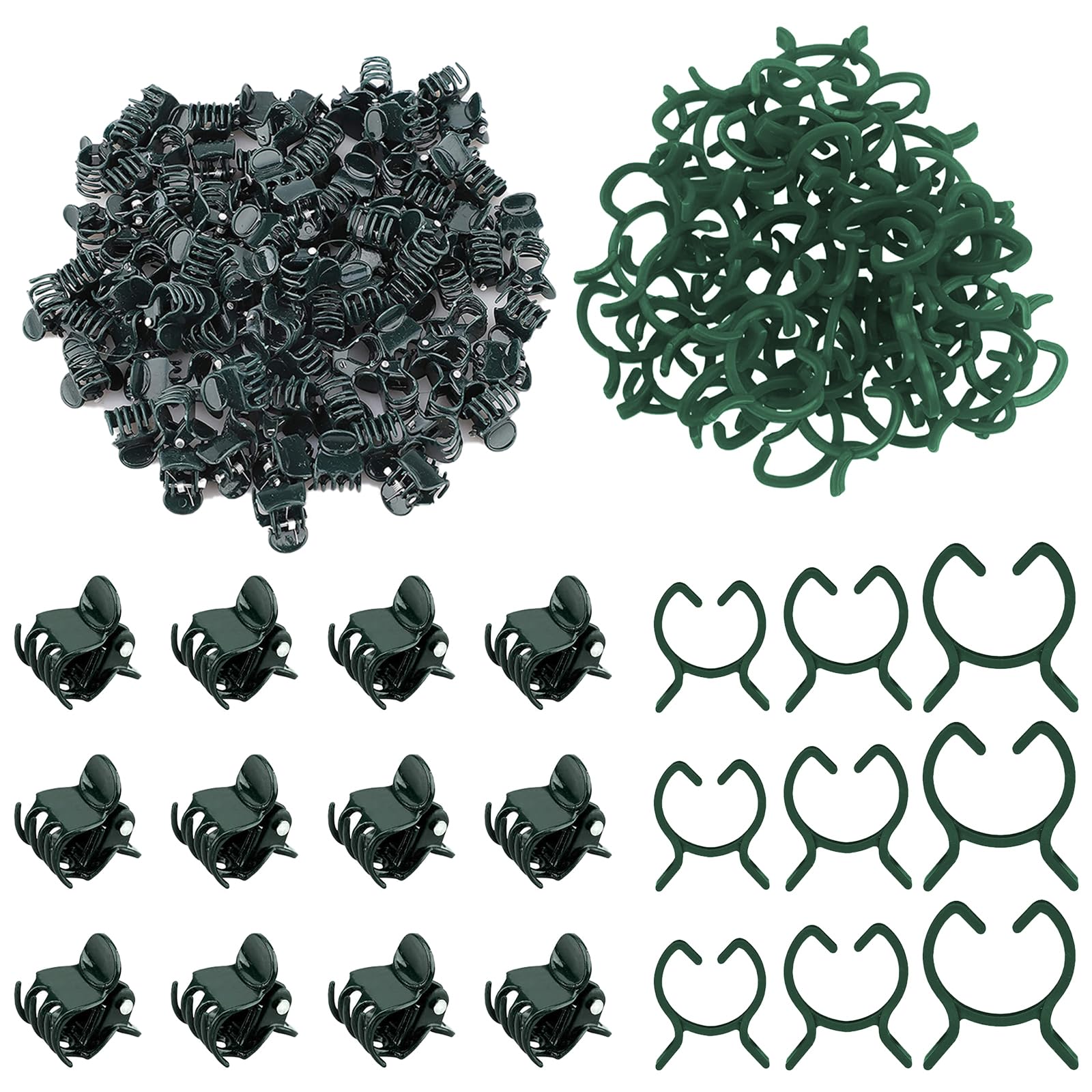 20 Clip Per Orchidee In Plastica - Supporto Per Fiori E Piante Rampicanti, Giardinaggio - Foto 3