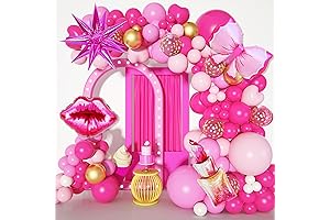 PINK Princess Balloon Garland Arch Kit For Girls