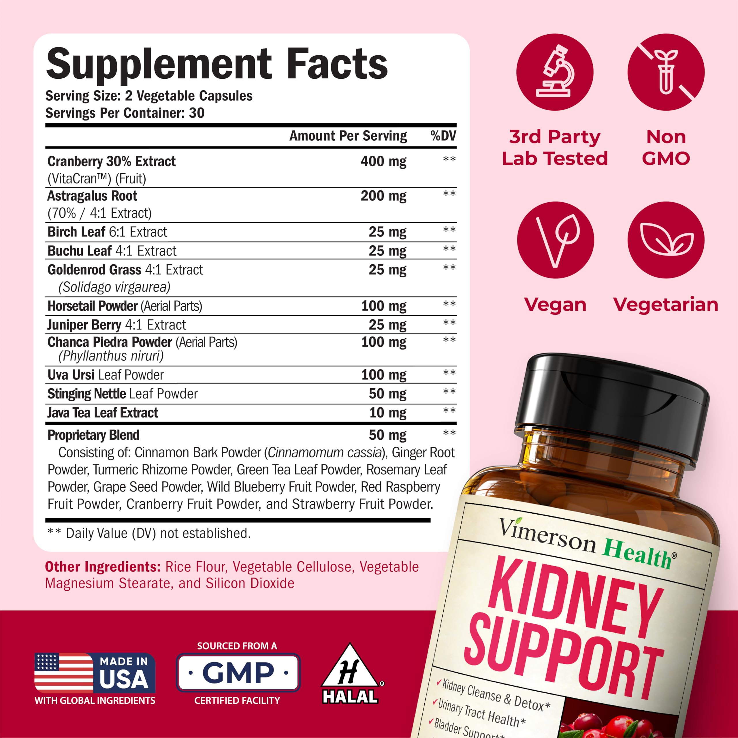 Kidney Support Supplement – Kidney Cleanse Detox & Repair – 60 Capsules — Amazon image 3
