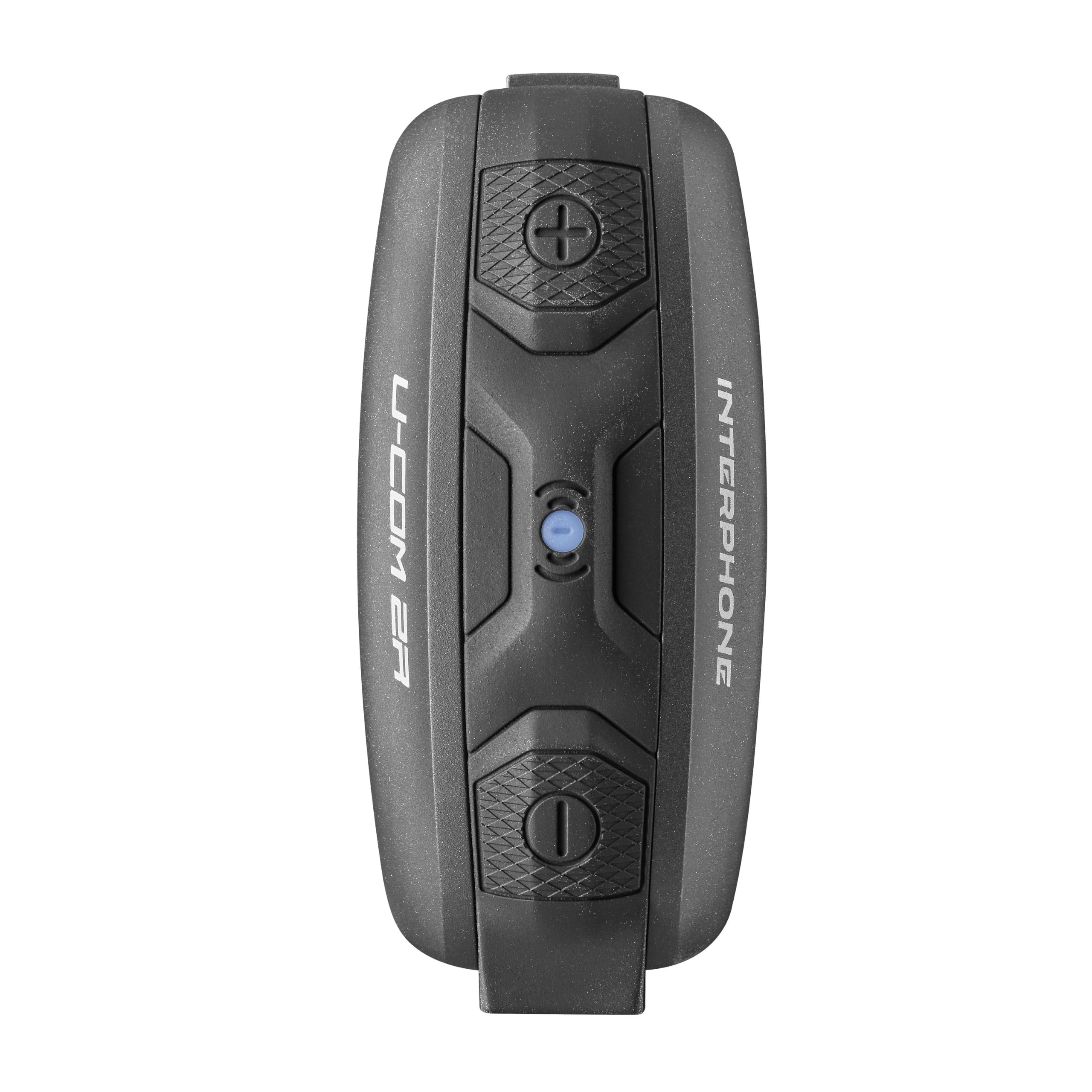 INTERPHONE UCOM2R - Interfono moto singolo con Bluetooth 5.1, ideale per comunicazione a 2 fino a 300m, con audio HD con speaker da 40mm e autonomia di 30h.