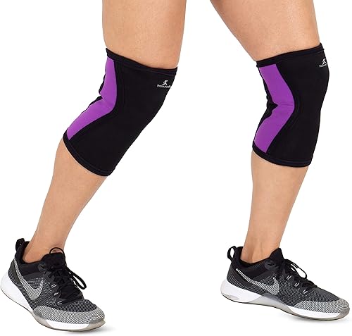 Miniatura 4 de Prosource Knee Sleeve para Crossfit, sentadillas, levantamiento de pesas, Powerlifting de compresión conjunta, apoyo y rodilla Alivio del Dolor
