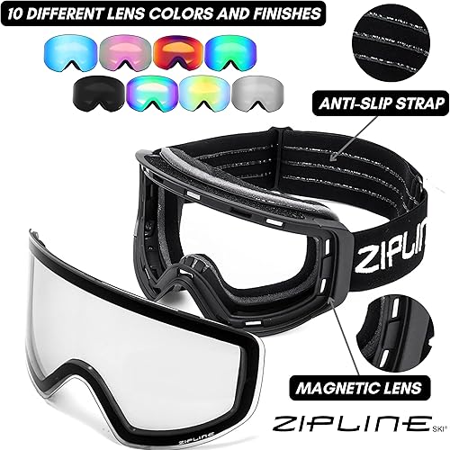 Miniatura 3 de Gafas de esquí Zipline Podium XT - Lentes magnéticas sin niebla