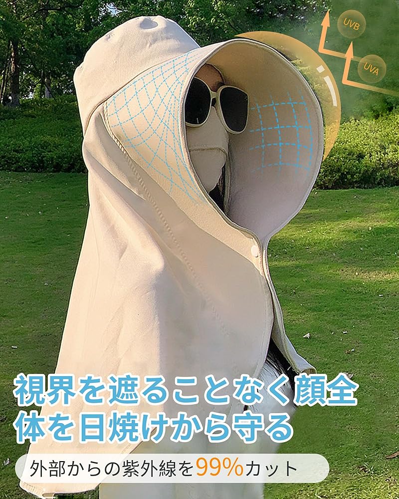 Amazon | [aninako] UVカット帽子 レディース 日除け帽子 【最新