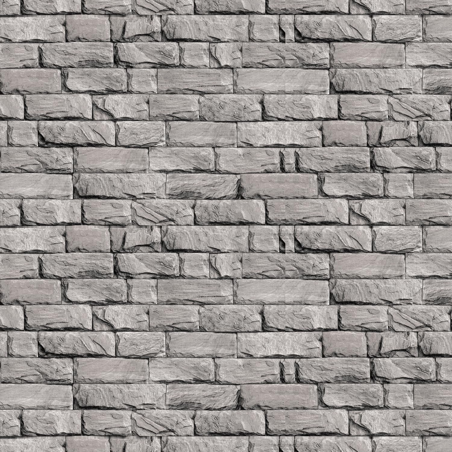 Papier Peint Autocollant 3D Briques Grises 60x300 cm LZH-LP
