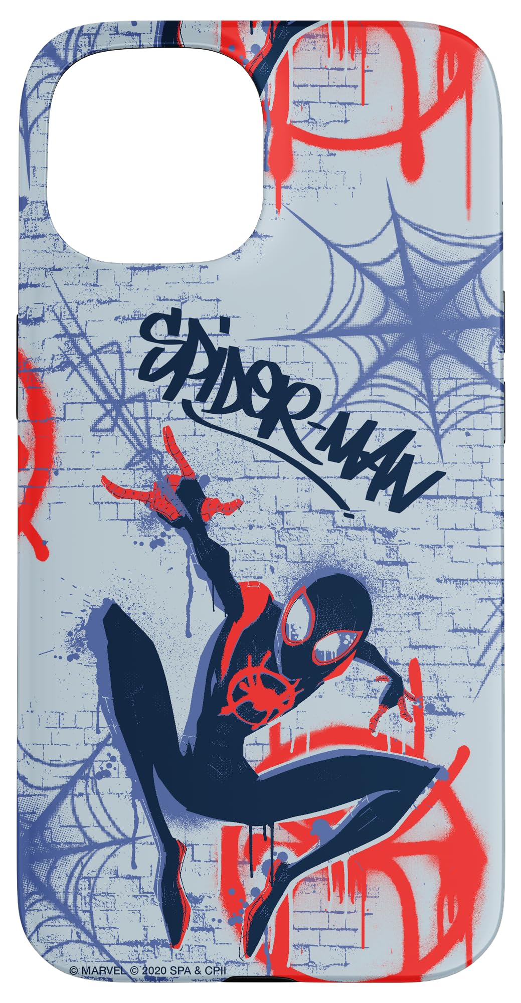 iPhone 15 Marvel Spider-Man Into the Spider-Verse Graffiti Print Case