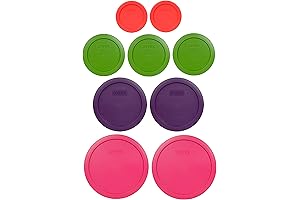 9-Piece Pyrex Glass Storage Lids