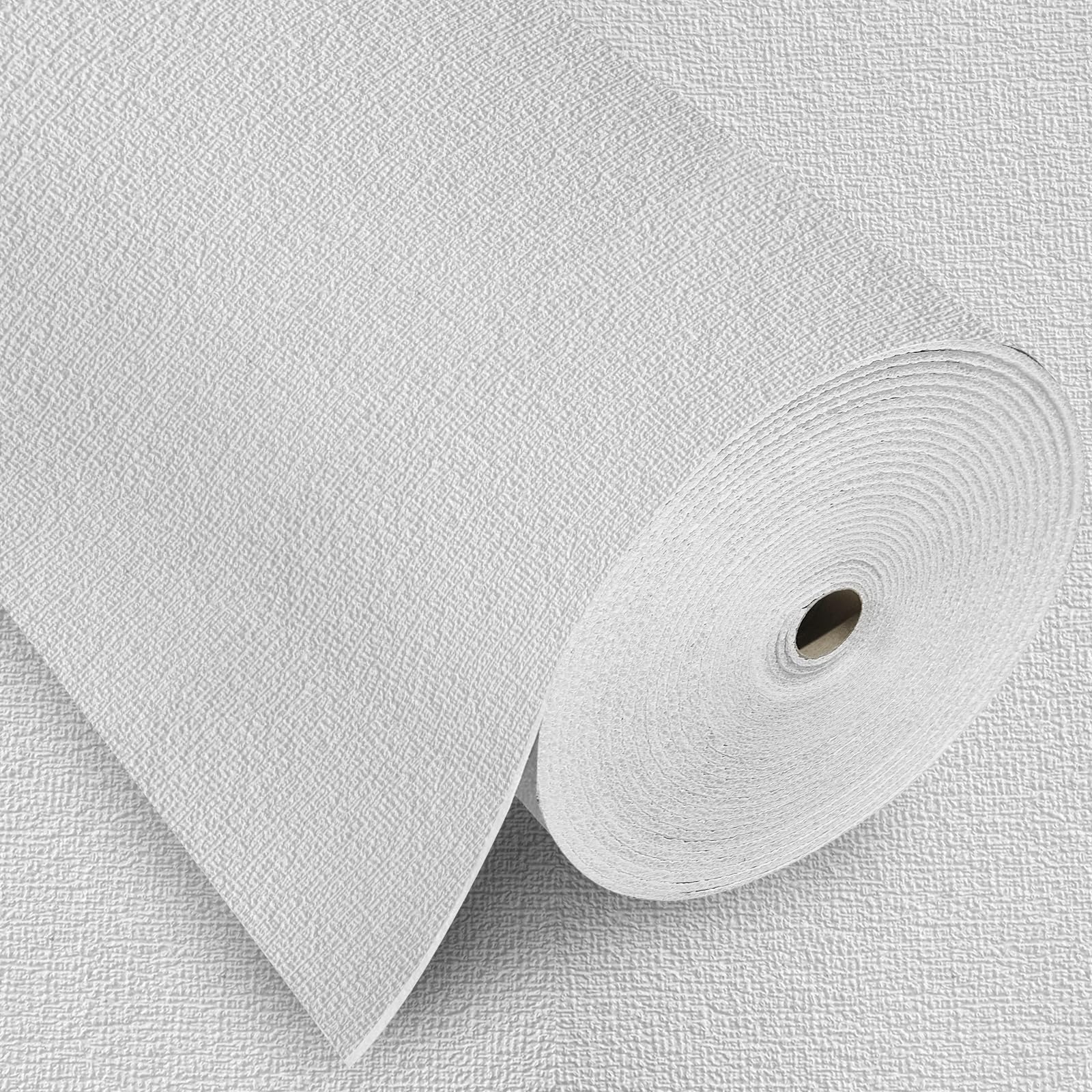 Trafagala 1000cmx50cm White Self Adhesive Wallpaper Roll Peel and Stick Thick Wall Covering Thermal Wallpaper White Vinyl Wrap Bathroom Waterproof Bedroom