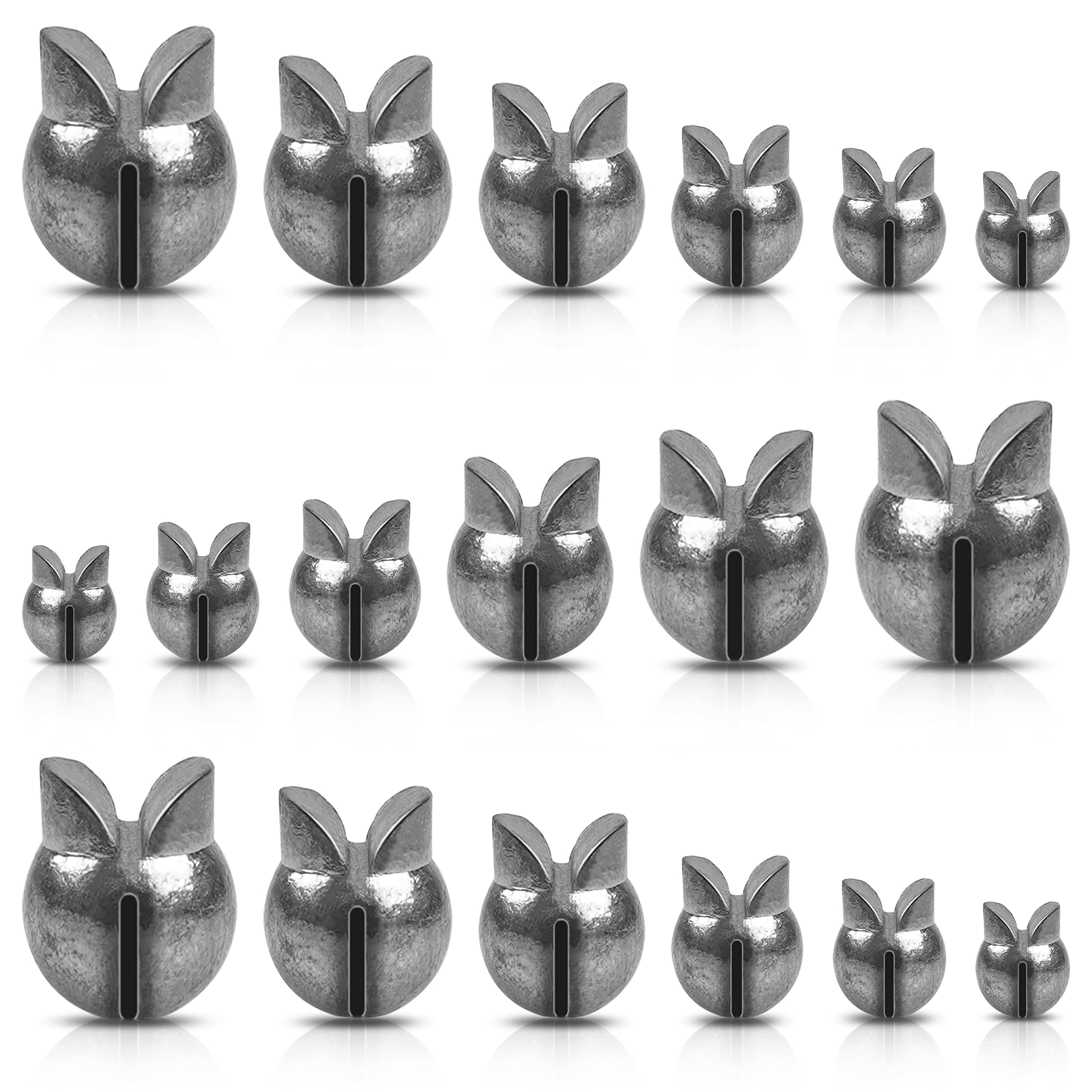 100pcs Split Shot Fishing Weights Removable Round Fishing Weights Sinkers Clip On Split Shot Weights Fly Fishing Line Sinkers for Freshwater Saltwater