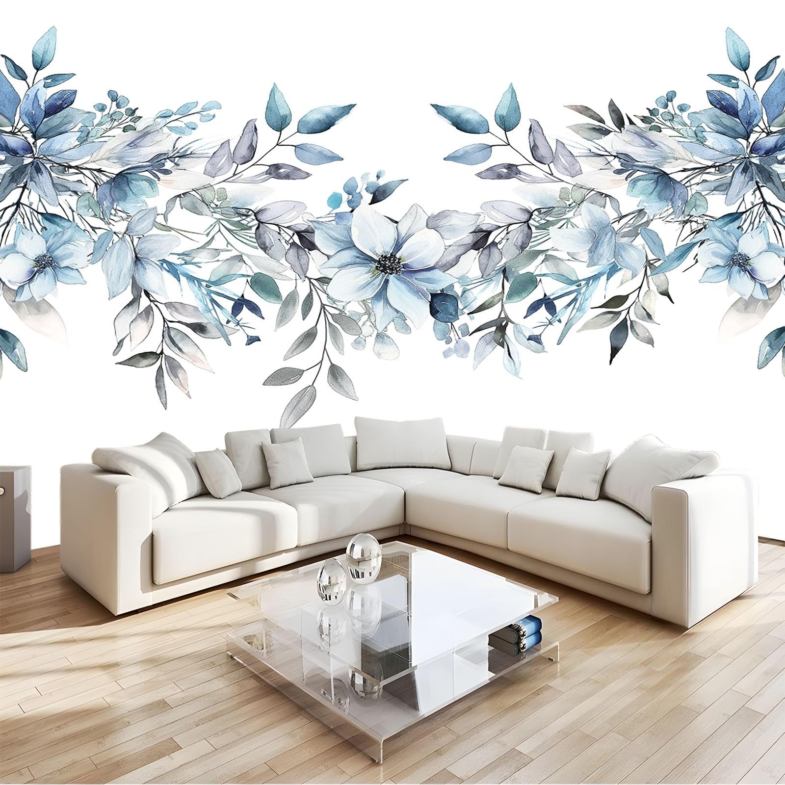Papier peint couronne d'hiver intissé 3D salon chambre
