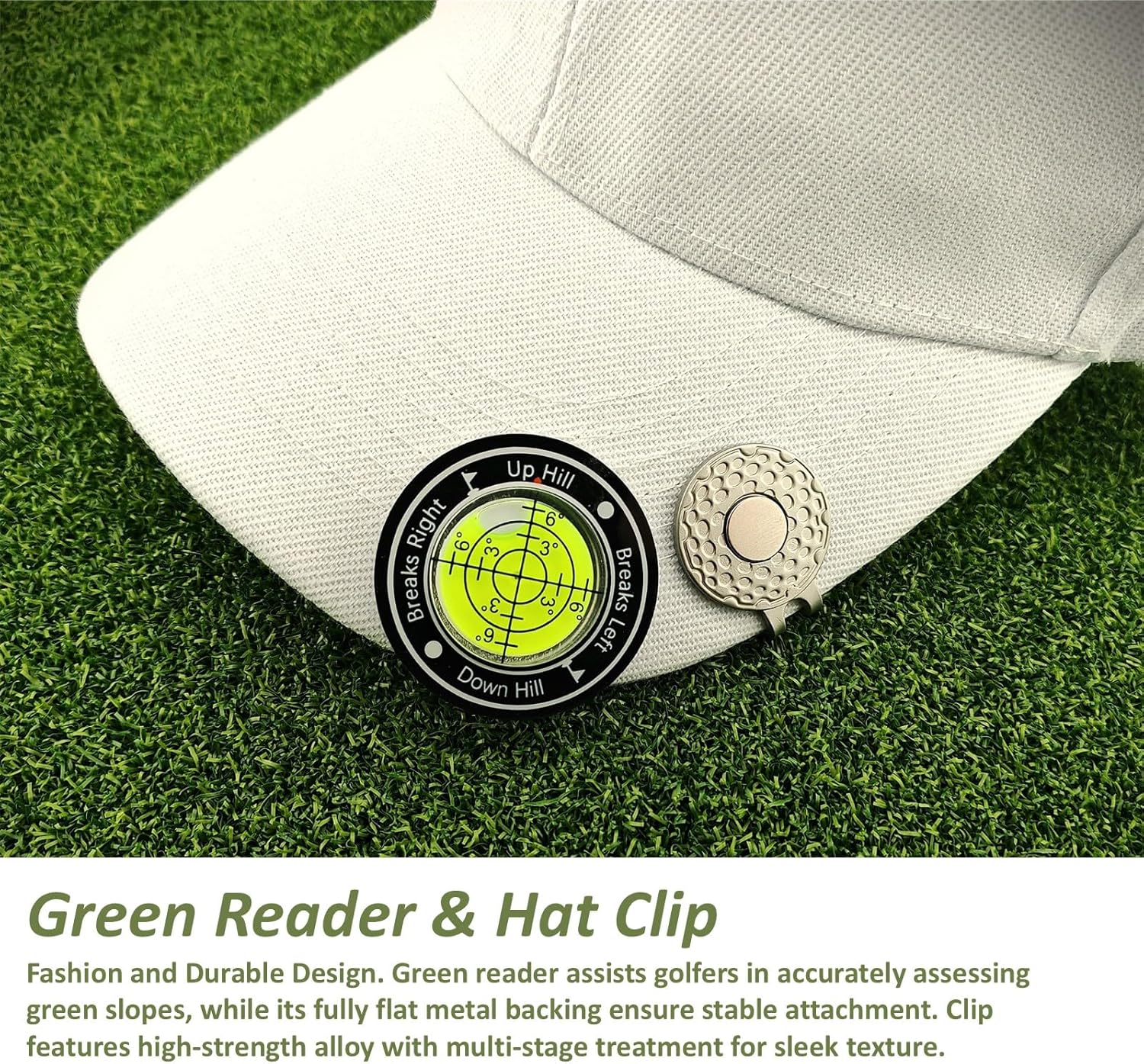 Golf Gifts for Men and Women, Golf Accessories Set in High-End Case with Gold-Colored Golf Balls, Golf Tees, Brush, Divot Tool, Golf Green Reader, Magnetic Hat Clip, Scorer, Golf Ball Clamp - Image 4