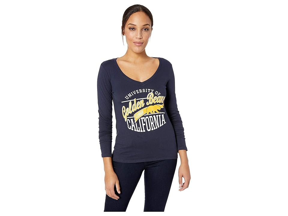 

Champion College Cal Bears University V-Neck Long Sleeve Tee (Navy) Girl's T Shirt