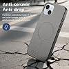 Funda Magnética Compatible con Honor 600/600 Pro【Compatible con Carga Inalámbrica, Antigolpes y Anticaídas, Material Híbrido PC+TPU+PU con Protección de Cámara】 Gris 5