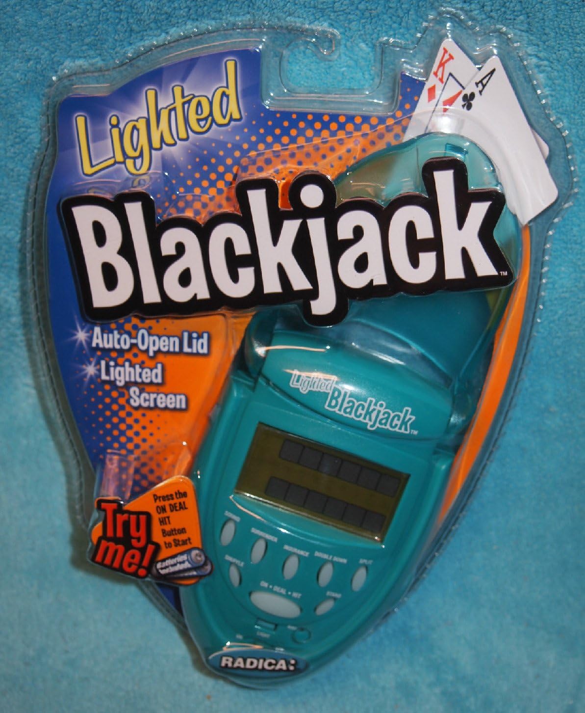 LIGHTED BLACKJACK Electronic Handheld Game (With New Batteries!)