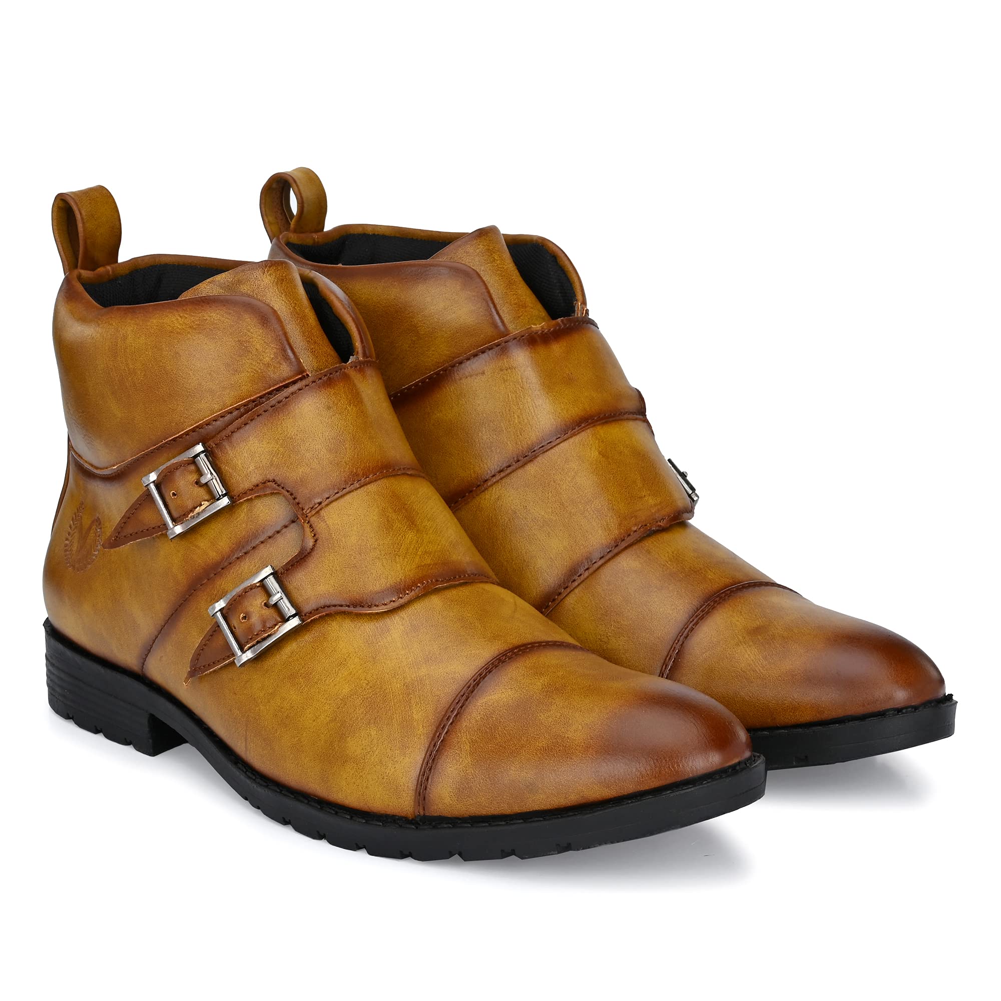 Vellinto Royal Look Monk Strap Beige Shoes For Men ll Casual Shoes For Men ll Latest Formal Boots for Men Boots For Men (B08V4Z88GJ) Amazon Price History, Amazon Price Tracker