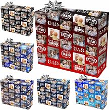 AOFUN Personalized Father's Day Wrapping Paper for Dad Father Grandpa Papa Personalized Birthday Gifts
