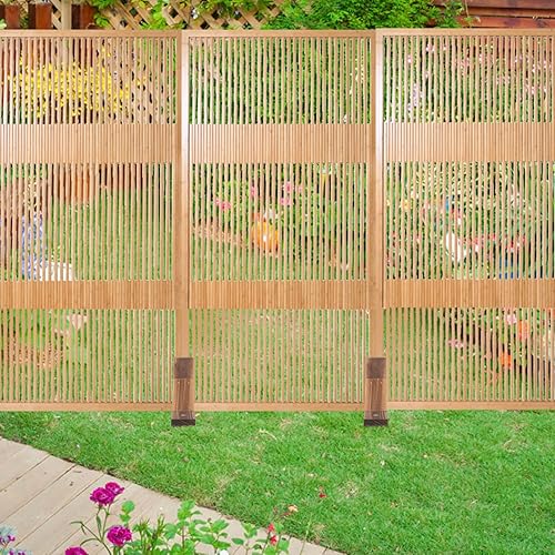 Miniatura 9 de 4 estantes para exteriores, valla para mascotas, estante para interiores y exteriores, puerta independiente para mascotas, patas de soporte, soporte