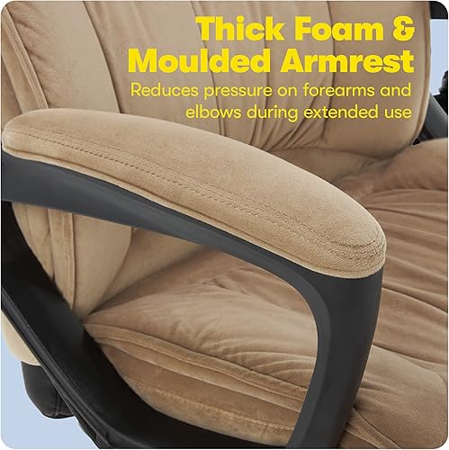 Miniatura 8 de Serta Silla de oficina ejecutiva Almohadas de cuerpo en capas tapizadas por computador ergonómicas