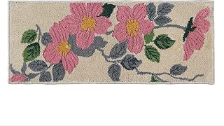 Saral Home Beige Cotton Handtufted Runner with Strong Carpet Backing - 45X120 cm