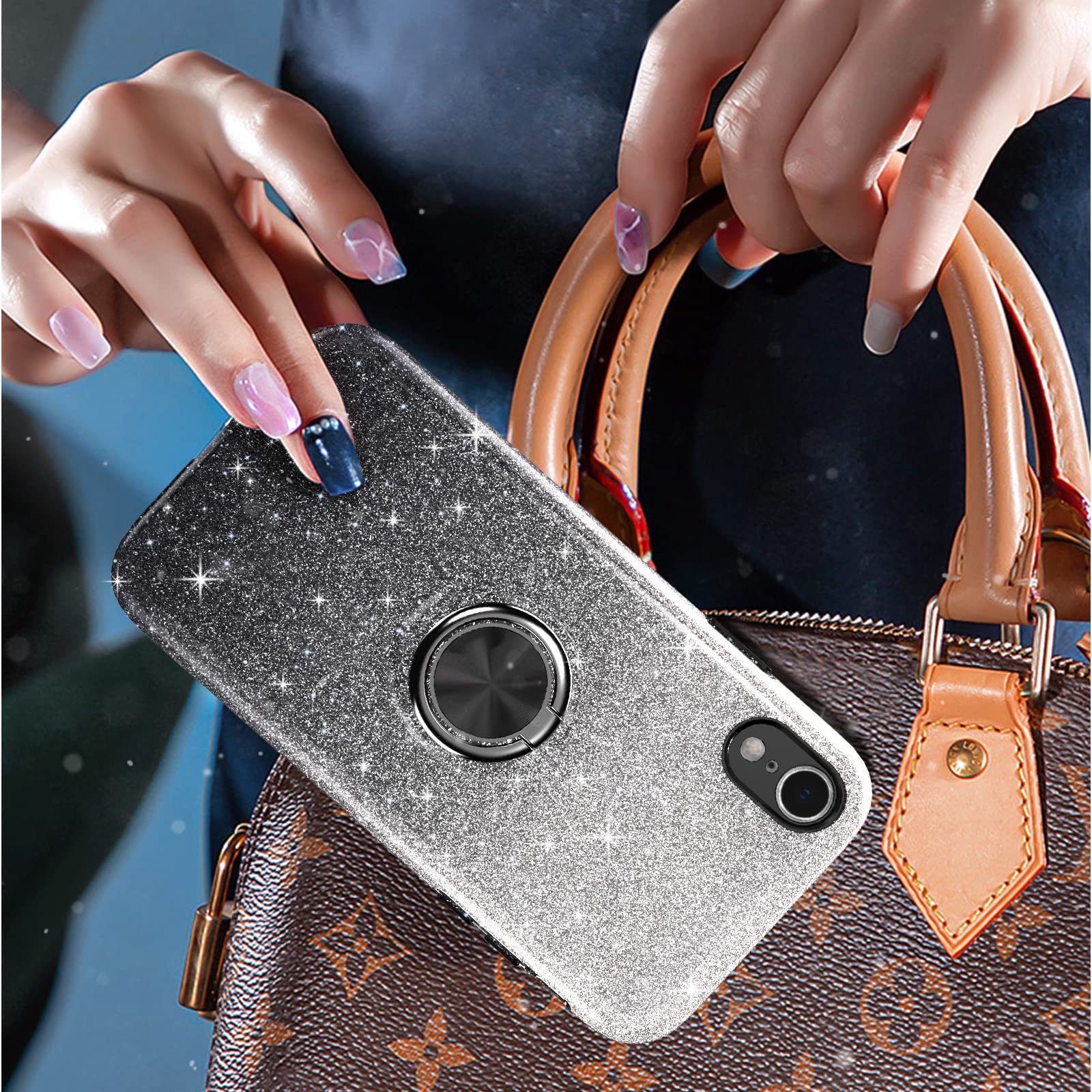 JAKPAK For IPhone XR Case Glitter Bling Sparkle Phone Case - View #11