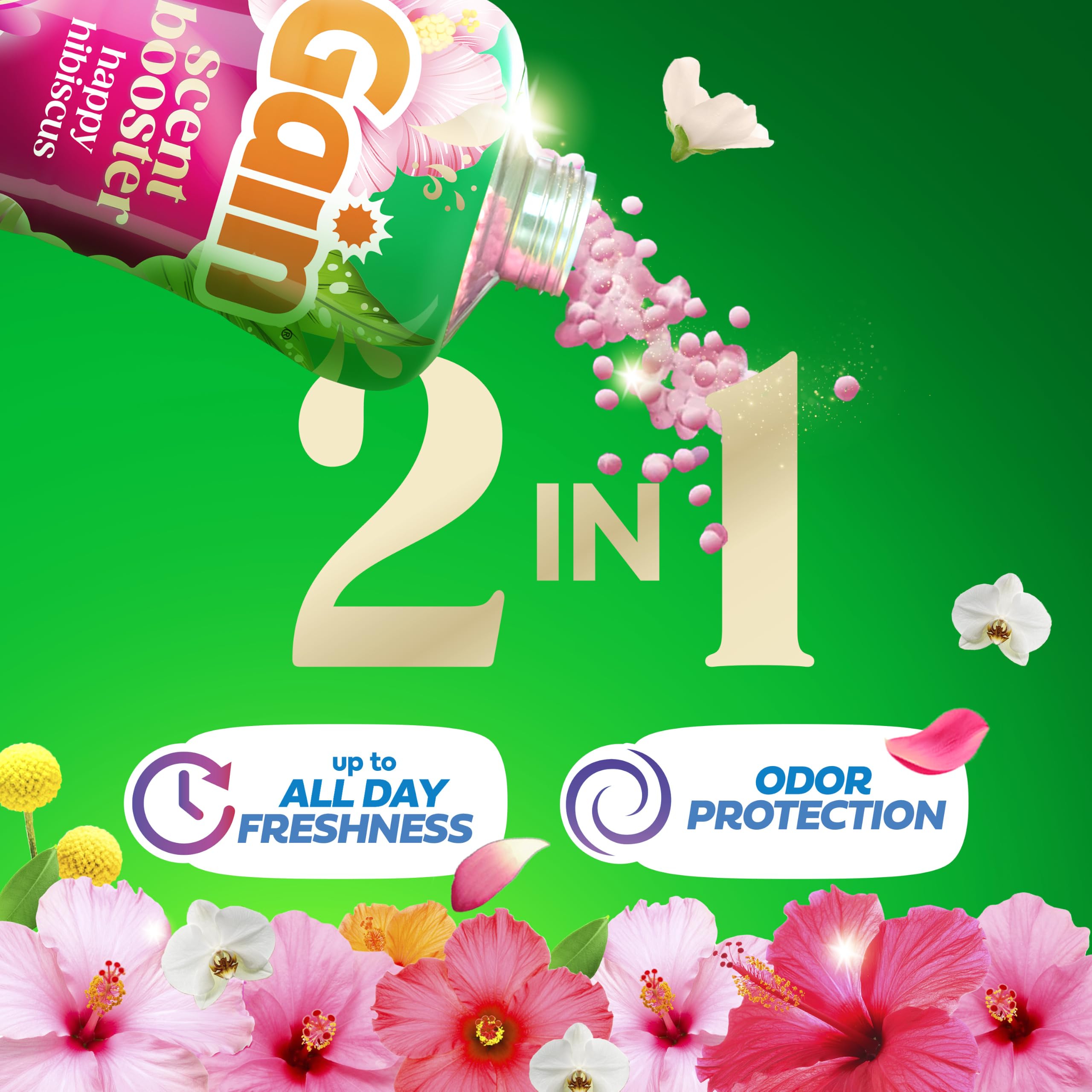 Gain In-Wash Laundry Scent Booster Perlen, Happy Scent, 680 ml