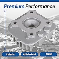 Vista 5 de WFLNHB Kit de pistón de cilindro de repuesto para Polaris Predator 50 2004-2007 Reemplazo para Polaris Scrambler 50 2001-2003