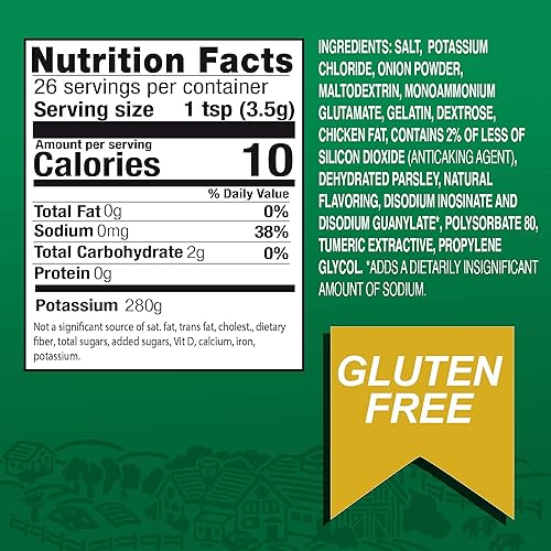 Miniatura 8 de HERB-OX Caldo instantáneo - Granulado - Condimento - Pollo - Sin sodio - Sin gluten - 1 caja - 8 paquetes - 1.2 onzas