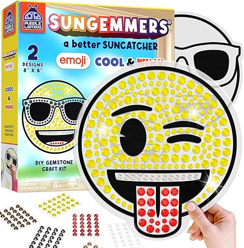 Miniatura 8 de SUNGEMMERS - Juego de arte de gemas de diamantes grandes para niños, arte y manualidades para niños de 6 a 8 años y manualidades para niñas de 6 a 8